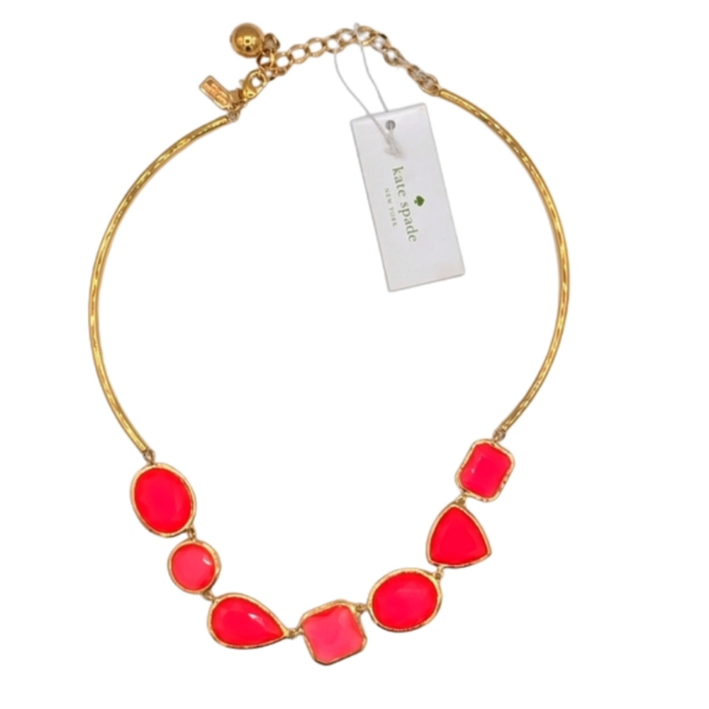 Kate Spade Vegas Jewels Necklace in Cabaret Pink